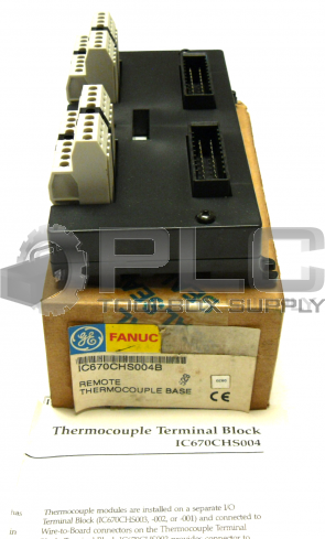 NEW IN BOX GE FANUC IC670CHS004B REMOTE THERMOCOUPLE BASE