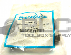 NEW SEALED BAG OF 10 SWAGELOK TI-812-1 NUT 1/2" TUBE 