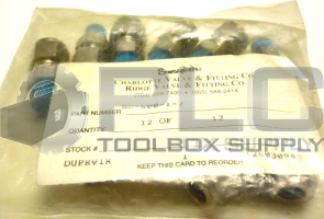 NEW SEALED BAG OF 12 SWAGELOK SS-600-1-2 MALE UNION 3/8" 1/8" 