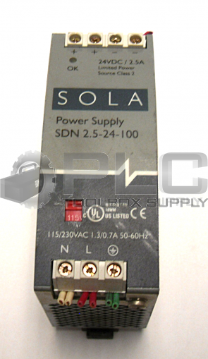 SOLA SDN 2.5-24-100 POWER SUPPLY 