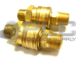 NEW LOT OF 2 HANSEN 3-ST COUPLING BRASS FITTING AND SOCKET 