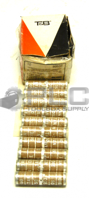 NEW T&B 60530 TWO WAY CONNECTOR QTY 10 PER BOX