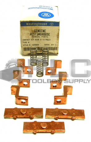NEW GENUINE WESTINGHOUSE 1605202 CONTACT KIT SIZE 2 (3 POLE)