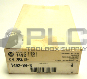 NEW IN BOX ALLEN BRADLEY 1492-W4-B TERMINAL BLOCKS QTY 50 SER A