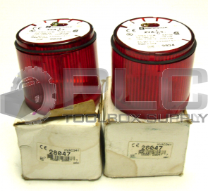 NEW LOT OF 2 TELEMECANIQUE XVA-LC3 IEC 947-5-1 EN 60947-5-1 STACK LIGHT RED 