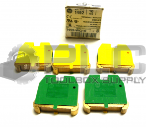 NEW LOT OF 5 ALLEN BRADLEY 1492-WG10  /B TERMINAL BLOCK 