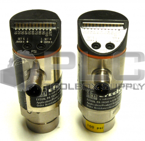 LOT OF 2 EFECTOR PB5224 PRESSURE SENSOR SWITCH 1/4 NPT