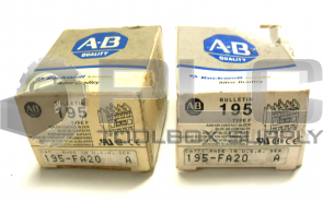 NEW LOT OF 2 ALLEN BRADLEY 195-FA20 CONTACT BLOCK 