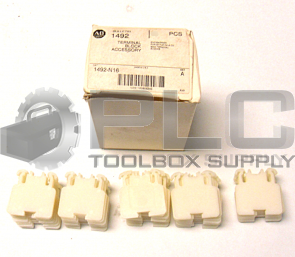LOT OF 48 NEW ALLEN-BRADLEY 1492-N16 SER A TERMINAL BLOCK END BARRIER