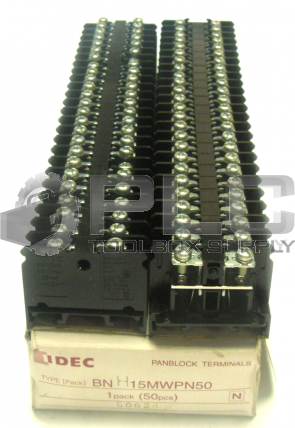 NEW IDEC BNH15MW PANBLOCK TERMINALS QTY 50 BNH15MWPN50