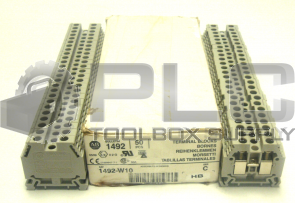 NEW BOX OF 50 ALLEN BRADLEY 1492-W10 TERMINAL BLOCKS SER C