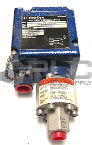 NEW ITT NEO-DYN 200P1S28 ADJUSTABLE PRESSURE SWITCH  