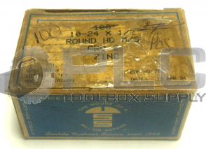 BOX OF THE HOUSE OF A MILLION SCREWS 10-24 X 1/2 GRD 2 100 ROUND SCREWS 