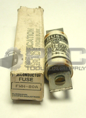 NEW COOPER BUSSMANN FWH-80A SEMICONDUCTOR FUSE