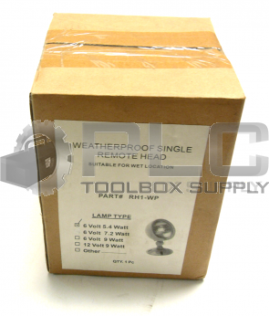 NEW SEALED LAMP RH1-WP WEATHERPROOF SINGLE REMOTE HEAD SUITABLE FOR WET LOCATION