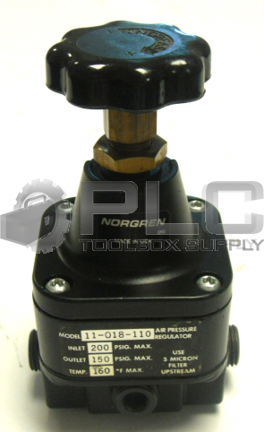 NEW NORGREN 11-018-110 AIR PRESSURE REGULATOR 150 PSI 1/4" NPT