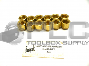 NEW LOT OF 12 SWAGELOK B-400-NFA NUT B-400