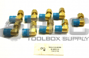 NEW LOT OF 9 SWAGELOK B-400-2-4 MALE ELBOW 1/4