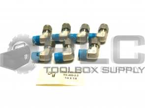 NEW LOT OF 7 SWAGELOK SS-400-2-2 MALE ELBOW 1/4 X 1/8