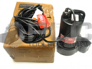 NEW DAYTON 4HU71 SUBMERSIBLE EFFLUENT PUMP 1/2 HP 60 HZ 120 V PH 1