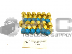 NEW LOT OF 12 SWAGELOK B-400-5-2  45 DEGREE MALE ELBOW  