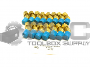 NEW LOT OF 15 SWAGELOK B-400-5-4 45 DEGREE MALE ELBOW 1/4