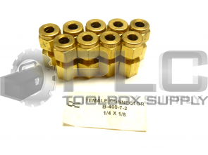 NEW LOT OF 9 SWAGELOK B-400-7-2 FEMALE CONNECTOR 1/4 X 1/8
