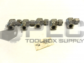 NEW LOT OF 5 SWAGELOK SS-400-8-4 FEMALE ELBOW 1/4 
