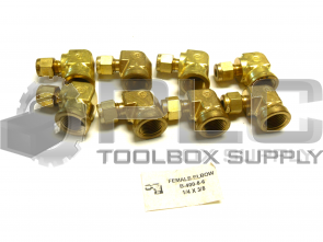 NEW LOT OF 8 SWAGELOK B-400-8-6 FEMALE CONNECTOR 1/4 X 3/8 