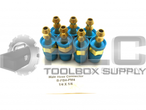 NEW LOT OF 7 SWAGELOK B-PB4-PM4 MALE HOSE CONNECTOR 1/4 