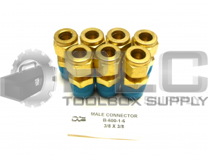 NEW LOT OF 7  SWAGELOK B-600-1-6 MALE CONNECTOR 3/8 