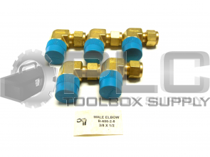 NEW LOT OF 5 SWAGELOK B-600-2-8 MALE ELBOW 3/8 X 1/2 