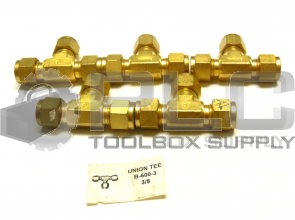 NEW LOT OF 5 SWAELOK B-600-3 UNION TEE 3/8 