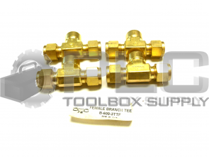 NEW LOT OF 4 SWAGELOK B-600-3TTF FEMALE BRANCH TEE 3/8 