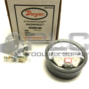 NEW DWYER  2000-00 PRESSURE GAUGE 0- .25 