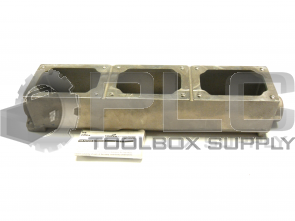NEW COOPER EDSC 378 CONTROL ASSEMBLY BODY  3 GANG TANDEM 1" 