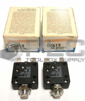 NEW LOT OF 2 POTTER & BRUMFIELD W58-XB1A4A-5 CIRCUIT BREAKER  