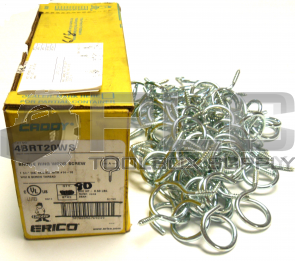 NEW BOX OF 80 CADDY 4BRT20WS BRIDLE RING WOOD SCREW 1 1/4" DIA CENTER 