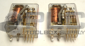 LOT OF 2 NEW POTTER & BRUMFIELD R10-E1X4-V185 RELAY 5AMP 4PDT 120VAC 30VDC