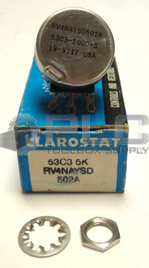 NEW IN BOX CLAROSTAT 53C3 5K CONDUCTIVE PLASTIC POTENTIOMETER 5KOHM RV4NAYSD