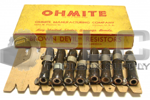 NEW OHMITE 5000 OHMS BROWN DEVIL RESISTORS 10 WATT QTY 8