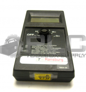 TW RANSBURG 76634-00 ELECTROSTATIC SYSTEMS CONDUCTIVITY READINGS 