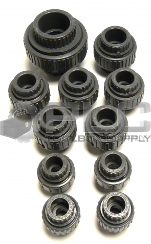 NEW MIXED LOT OF 11 NIBCO PVCI-1 GLUE IN UNION COUPLING **READ**