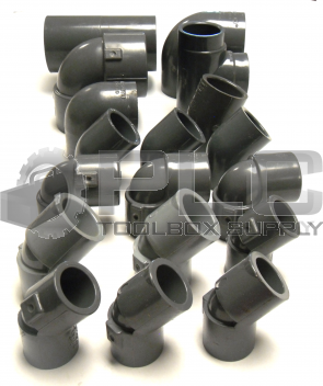 NEW MIXED LOT OF LASKO & NIBCO'S D-2467 PVC ELBOW AND TEE'S VARIOUS SIZES *READ*