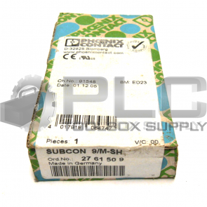 NEW SEALED PHOENIX CONTACT SUBCON 9/M-SH  CONNECTOR 