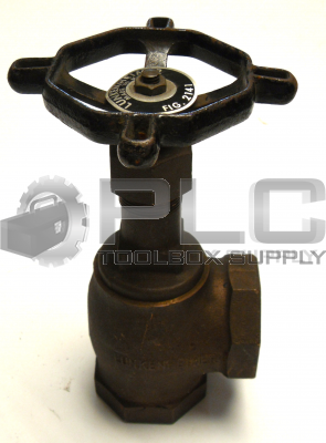 NEW LUNKENHEIMER FIG 2141 GATE VALVE THREADED 1-1/2" 125 SP 200 WOG 90 DEGREE