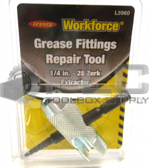 NEW SEALED LEGACY L5960 GREASE FITTINGS REAPIR TOOL 1/4 IN.-28 ZERK EXTRACTOR