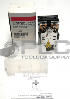 NEW HONEYWELL TP972A2002 PNEUMATIC THERMOSTAT & REVERSE ACTING RANGE 60-90F