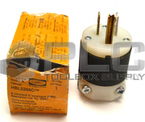 NEW HUBBELL HBL5266C CORD GRIP 2 POLES 15A 125V NEMA 5-15P