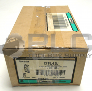 BOX OF 10 NEW PANDUIT CFPL4IW MINI-COM FACEPLATE CLASSIC SERIES W/LABEL COVER